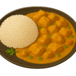 Chicken curry with rice