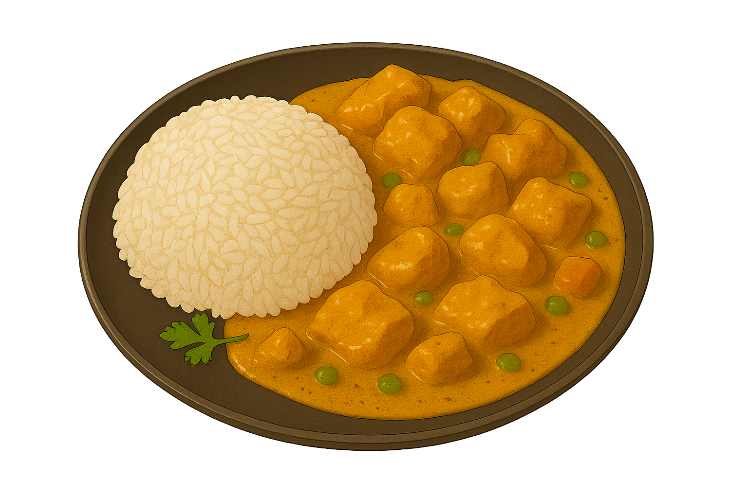 Chicken curry with rice